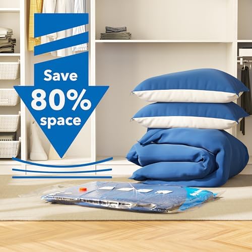 MEIQIHOME Vacuum Storage Bags, Space Saver Sealer Bags,Vacuum seal bags for clothing, Pillows, Comforters, Blankets, Bedding,Travel,12 Jumbo - Image 2