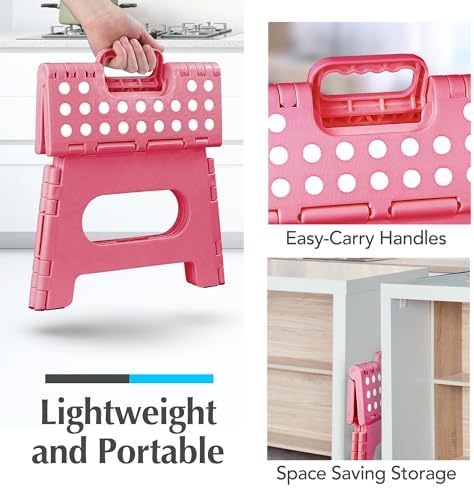 Handy Laundry Folding Step Stool 9 Inch 2 Pack, Holds 300 lbs, Non-Slip - Image 6