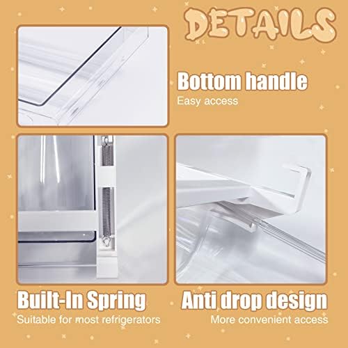 Egg Holder For Refrigerator，Mini Fridge Drawer Organizer Egg Storage Bin Clear Egg Tray Clear Plastic Storage Container - Image 6