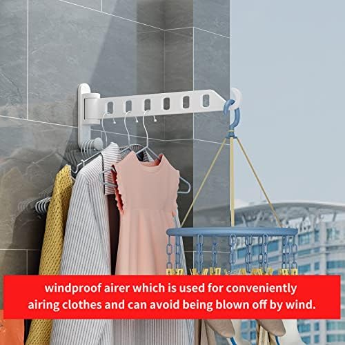 JOOM Clothes Drying Rack Wall Mounted, 13-Inch Foldable Arm, Grey 1 Pack - Image 4