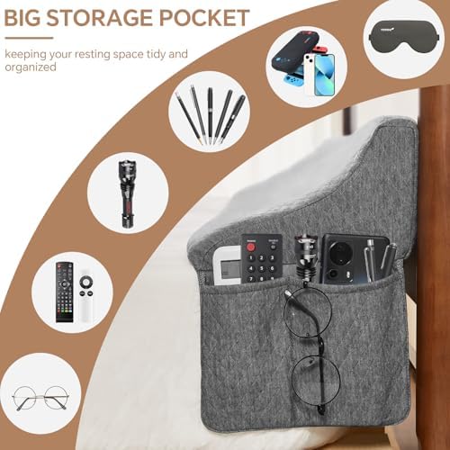 EUHAMS Queen Bed Wedge Pillow for Headboard, Mattress Gap Filler 0-7 Inches - Image 5