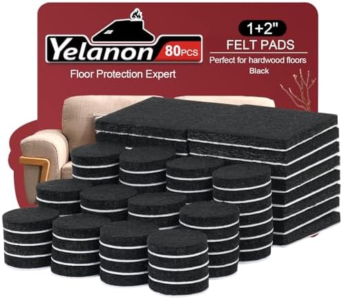 Felt Furniture Pads for Hardwood Floors Felt Pads for Chair Legs Yelanon by Yelanon