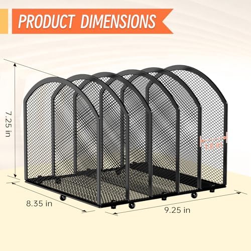 MINDEPOT Desk File Organizer 5 Sections Desktop Organizer File Mail Sorter Office Organization File Folder Holder for Office School & Classroom (Black, 5 Section - 2Pack) - Image 2