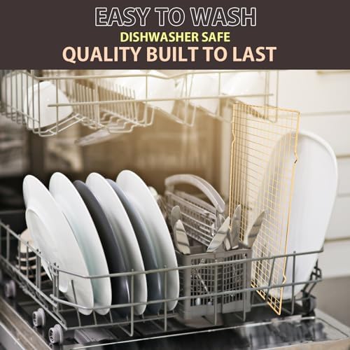 Briout Cooling Rack for Cooking and Baking, 16" x 10" Wire Rack, Gold - Image 5