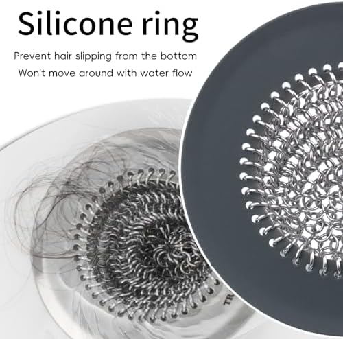 Shower Drain Cover Bathtub Stopper, 4.4" Hair Catcher for Bath, Tub & Sink - Image 6