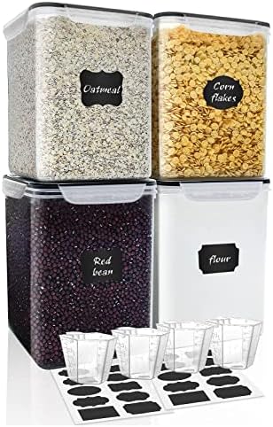 M MCIRCO Large 4 Pack, 5.2L/175oz Food Storage Containers by MMCIRCO
