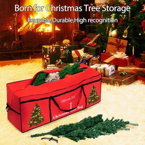 HikooLSS Christmas Tree Storage Bag 12 Ft Tall Tree Container Heavy Duty - Image 2
