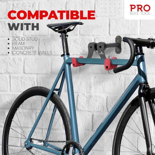 PRO BIKE TOOL Bike Rack for Garage Wall Mount - Horizontal Bike Storage - Image 4