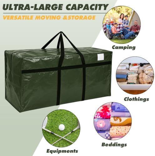Windyun 4 Pcs 195 Gallon Extra Large Moving Bags XXL Heavy Duty Storage Bag - Image 3