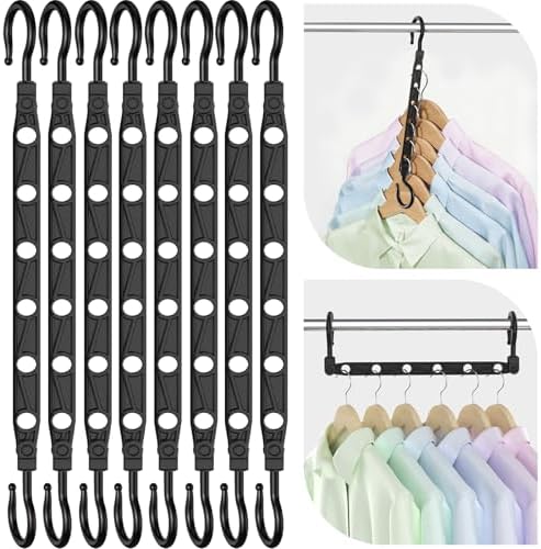 Space Saving Hangers for 48 Clothes, Reinforced Collapsible Hangers by Latoxcaa-SpaceMaster
