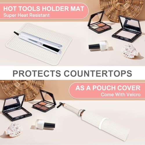 Suafrnut Oversize Silicone Heat Resistant Mat for Hair Tools(14.2" x 11") - Image 6