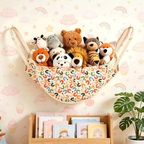CERETIA Stuffed Animal Organizer, Toy Hammock Plush Holder Storage, Colorc by CERETIA