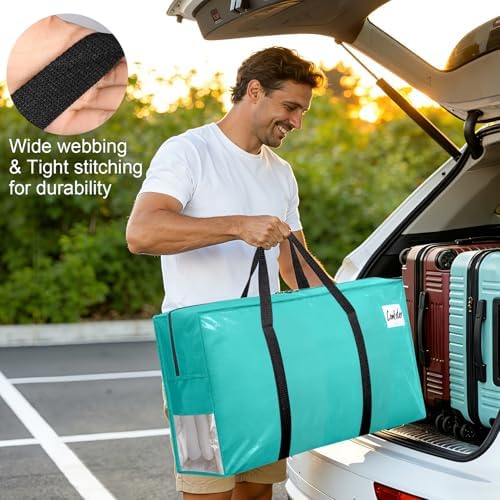 3Pcs Extra Large Heavy Duty Moving Bags with Reinforced Zippers & Handles - Image 4