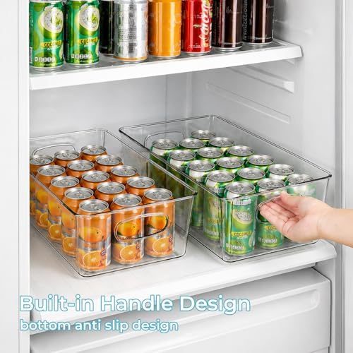UFORU 10 Pack Clear Plastic Pantry Organizers and Storage with Handles - Image 5