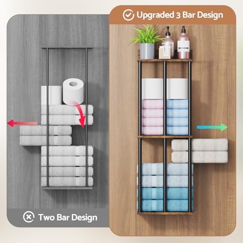 Towel Racks for Bathroom Wall Mounted, Upgraded Bathroom Towel Holder - Image 4