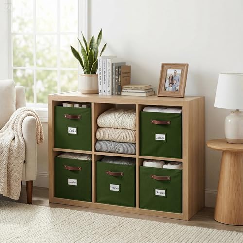 DECOMOMO Storage Bins, Cube Storage Bin with Labels - Image 2
