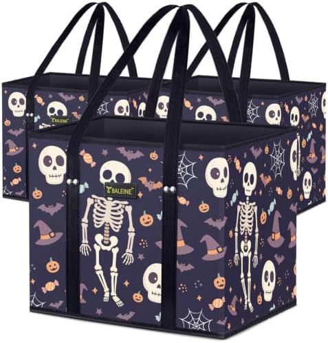 BALEINE 3PK Reusable Grocery Bags, Heavy Duty Shopping Tote Bag by BALEINE