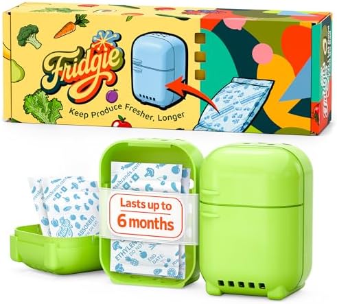 Fridgie Produce Saver, Ethylene Gas Absorber, Fresh Vegetable Saver - Green by MESS