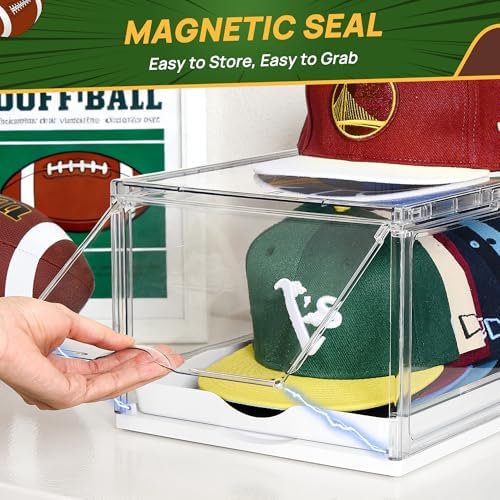 Vtopmart 8 Pack Stackable Baseball Caps Organizer, Each Holds 12 hats - Image 4