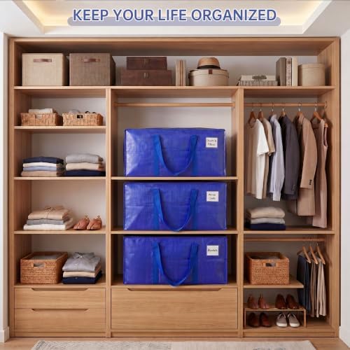 6 Pack Extra Large Moving Sturdy & Durable Storage Bags - Image 7