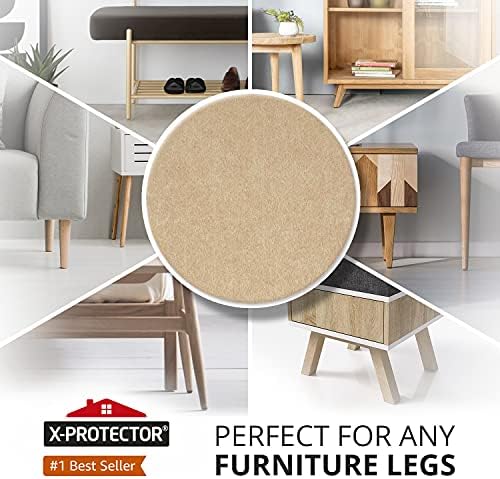 Felt Furniture Pads X-PROTECTOR 10 PCS - Premium 8” x 6” x 1/5” Heavy Duty - Image 2