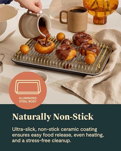 Caraway Non-Stick Ceramic Baking Sheet and Cooling Rack - Image 5