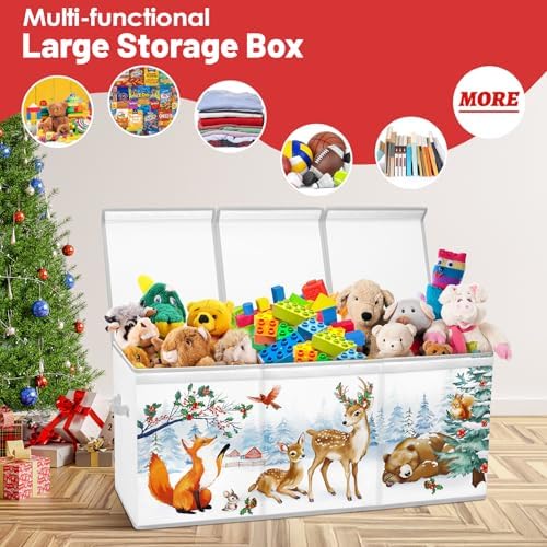 Toy Storage Box with Lids Extra Large Collapsible Toy Box Chest for Kids - Image 5