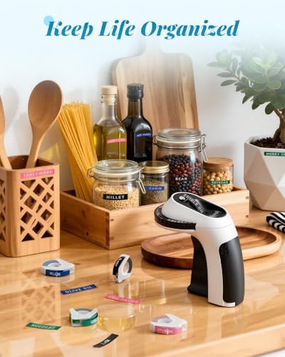 Phomemo Label Maker, Vintage Embossing Label Maker Machine with 6 Tapes - Image 3