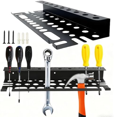 Screwdriver Organizer Wall Mount for Pliers, Screwdrivers, Garage Workshop Storage, Stores up to 43 Pliers or Small Tools, Ideal Gift for Men by Unknown
