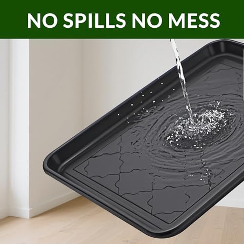 Finorder Multi-Purpose Boot Trays, 2 Pack, 17.6" x 14" x 1.2", Black - Image 2