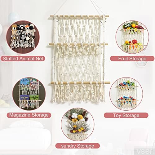 Stuffed Animal Net or Hammock Large Corner Wall Hanging for Storage Toys - Image 4