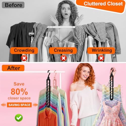 Closet Organizers and Storage,College Dorm Room Essentials Magic Hangers - Image 2