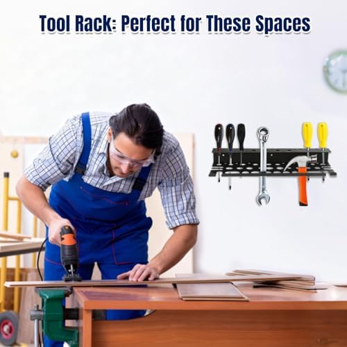 Screwdriver Organizer Wall Mount for Pliers, Screwdrivers, Garage Workshop Storage, Stores up to 43 Pliers or Small Tools, Ideal Gift for Men - Image 3