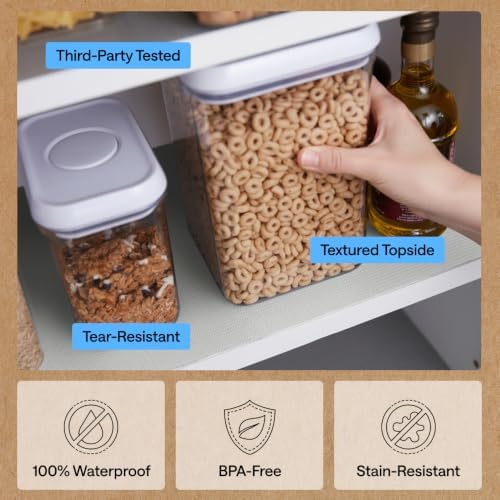 GORILLA GRIP Shelf Liner, Kitchen Drawer Protector, 12x120 Light Gray - Image 5