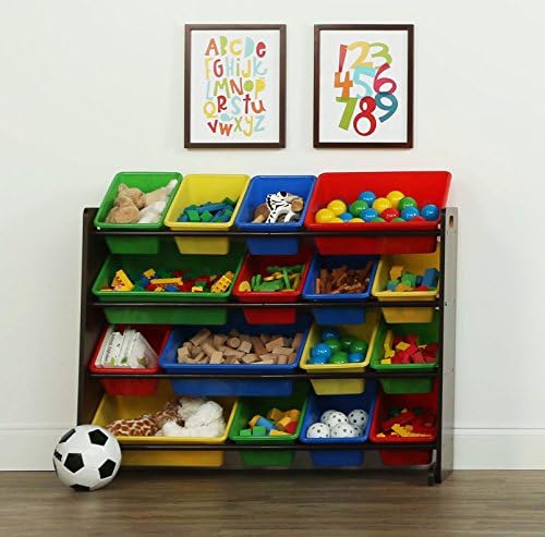 Humble Crew Kids Toy Organizer with 16 Bins, 4 Tier Storage for Playroom - Image 2