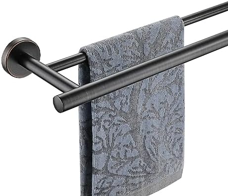 JQK Double Bath Towel Bar, Oil Rubbed Bronze 39 Inch 304 Stainless Steel Thicken 1mm Towel Rack for Bathroom, Towel Holder Wall Mount, Useable Length 36 Inch TB100L36-ORB by Homeimprovement