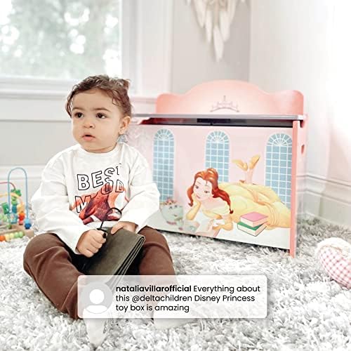 Delta Children Deluxe Toy Box, Disney Princess - Image 6