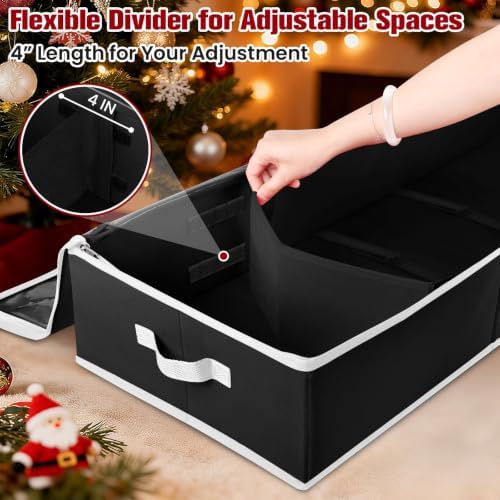 Wrapping Paper Organizer Storage, Christmas Wrapping Paper Storage, Black - Image 5