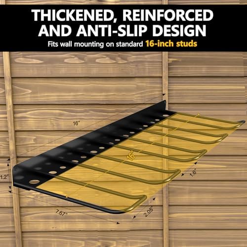 2 Pack Drill Holder, Power Tool Organizer Wall Mount, Heavy Duty Garage Storage and Tool Organizer, Ideal Garage Organization Gifts for man, 8 Slots for Power Tools and 32 Screwdriver Rack - Image 5