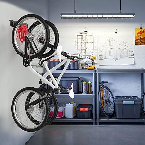 Ultrawall Bike Rack, Garage Bike Rack Wall Mount for 2 Bicycle and 1 Helmet - Image 4
