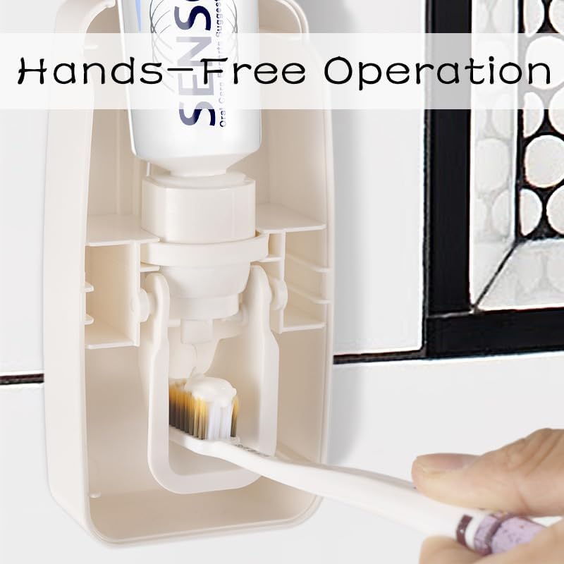 Toothbrush Holder and Toothpaste Dispenser Set - Image 4