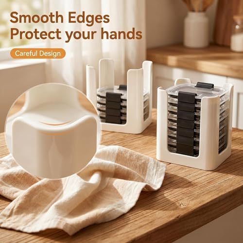 Food Container Lid Organizer for Rubbermaid Brilliance Nap-on Lids - Image 6