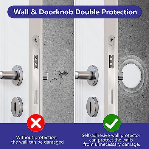 HOME MASTER HARDWARE 3.25" Wall Protector, 10 Pack Door Knob Wall Shield - Image 2