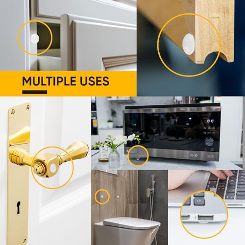 Vellax Cabinet Door Bumpers, 118 Clear Silicone Bumper Pads, Adhesive - Image 3