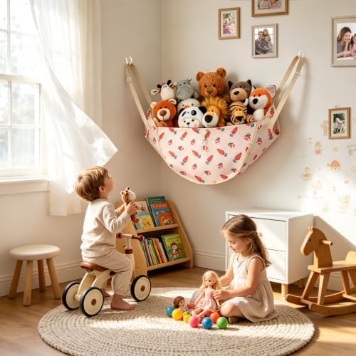 CERETIA Stuffed Animal Organizer, Toy Hammock Plush Holder Storage, Carrot - Image 5