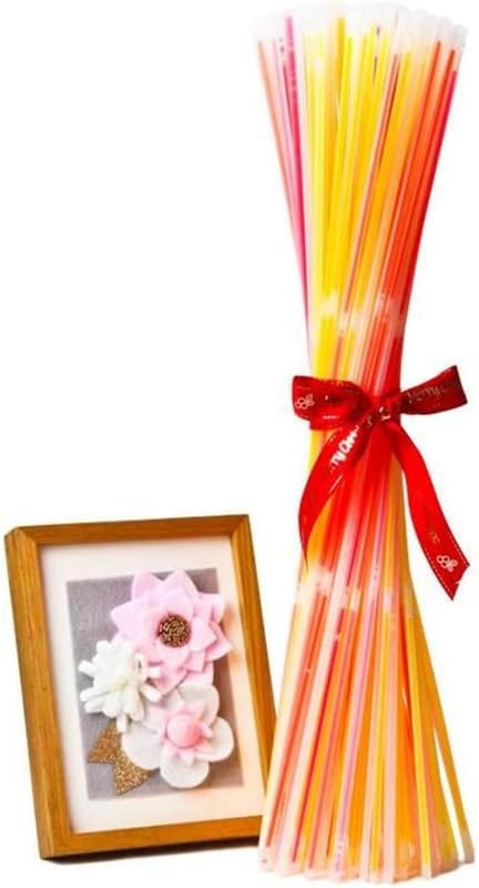Glow Fever Glow Sticks Bulk 100ct 22'' Glow Necklaces with Connectors, Neon Light Sticks for Party Festivals Raves Concert Birthday Wedding, Tri-color