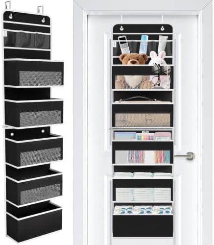 Over The Door Organizer Storage Large Capacity Hanging Bedroom Storage by WiseLife