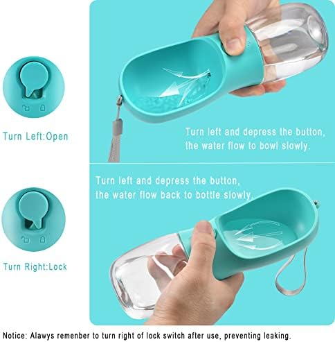 Cibaabo Dog Water Bottle Portable with Food Container & Filter for Travel - Image 4
