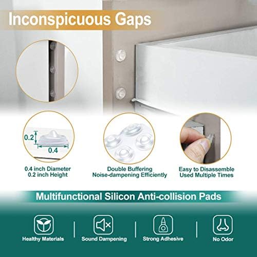 Cabinet Door Bumpers Pack of 200 Self Adhesive Bumpers Pads Sound Dampening - Image 3