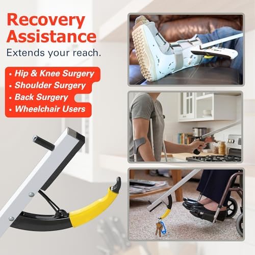 Sammons Preston Reacher, Standard, 26", Grabber Reacher Tool, Lightweight Trash Picker Grabber & Garden Nabber, Handy Aluminum Picker Up Tool & Reaching Claw, Portable Reaching Assist & Dressing Tool - Image 3